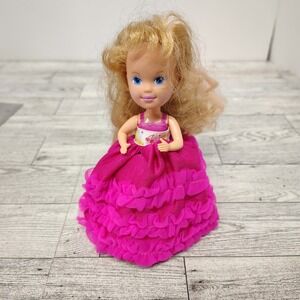 Vtg 90s Tonka Cupcake Doll Pink Dress Ruffle Skirt Toy Cake Topper Figurine